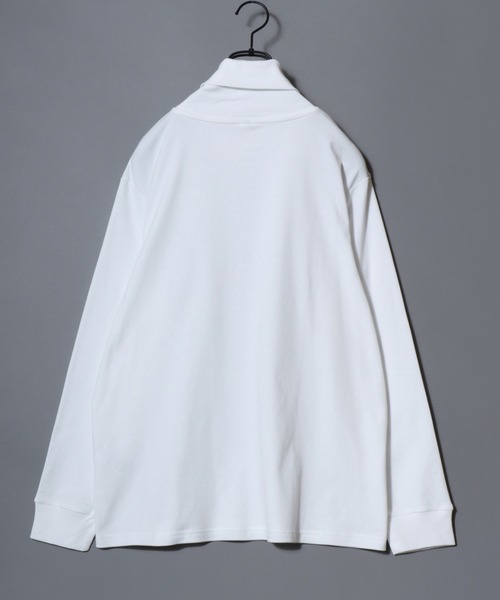 ANPAS(アンパス)の「Organic Cotton Turtle neck T-Shirt/オーガニックコットン タートルネック Tシャツ ロンT (無地/ボーダー) カットソー 秋冬 トップス メンズ レディース(Tシャツ/カットソー・メンズ・ブラック/アッシュブラウン/ブラック系その他/ホワイト/ブラウン/ライトグレー/ネイビー/ブルー系その他・M/L/LL)」の11枚目の写真