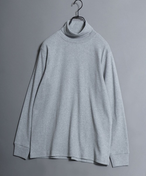 ANPAS(アンパス)の「Organic Cotton Turtle neck T-Shirt/オーガニックコットン タートルネック Tシャツ ロンT (無地/ボーダー) カットソー 秋冬 トップス メンズ レディース(Tシャツ/カットソー・メンズ・ブラック/アッシュブラウン/ブラック系その他/ホワイト/ブラウン/ライトグレー/ネイビー/ブルー系その他・M/L/LL)」の17枚目の写真