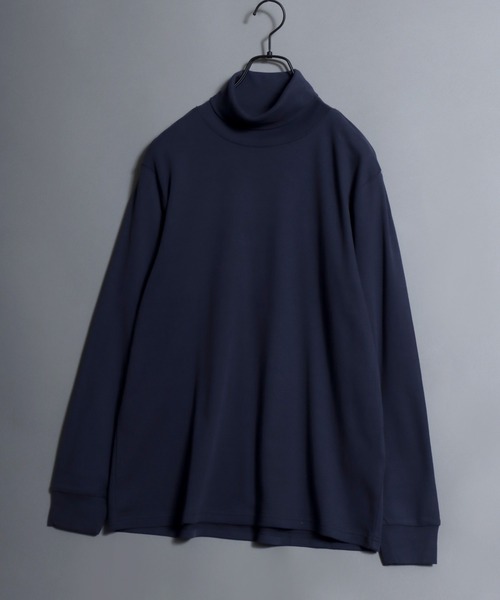 ANPAS(アンパス)の「Organic Cotton Turtle neck T-Shirt/オーガニックコットン タートルネック Tシャツ ロンT (無地/ボーダー) カットソー 秋冬 トップス メンズ レディース(Tシャツ/カットソー・メンズ・ブラック/アッシュブラウン/ブラック系その他/ホワイト/ブラウン/ライトグレー/ネイビー/ブルー系その他・M/L/LL)」の21枚目の写真