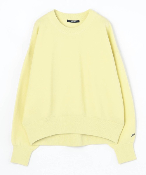 Grand PARK(グランドパーク)の「スウエットライク クルーネックプルオーバー(ニット/セーター・レディース・ロイヤルブルー/レモンイエロー/トップグレー/アイボリー・FREE)」の4枚目の写真