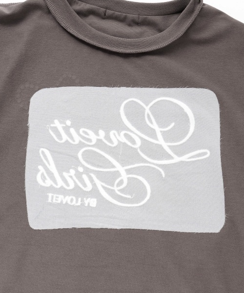 by LOVEiT（バイラビット）の「【WEB限定】キラキラリボンTシャツ（Tシャツ/カットソー・キッズ・オフホワイト/ブラック/チャコール・120cm/130cm/140cm/150cm/160cm）」の11枚目の写真