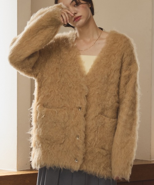 OLUN Shaggy knit cardigan/貴族式シャギーカーディガン OLUN（オルン）の「Shaggy knit cardigan/貴族式シャギー