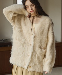 OLUN(オルン)のShaggy knit cardigan/貴族式シャギーカーディガン(カーディガン/ボレロ)