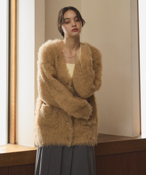 Shaggy knit cardigan/貴族式シャギーカーディガン（カーディガン