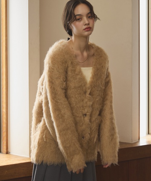 OLUN Shaggy knit cardigan/貴族式シャギーカーディガン Shaggy knit cardigan/貴族式シャギーカーディガン
