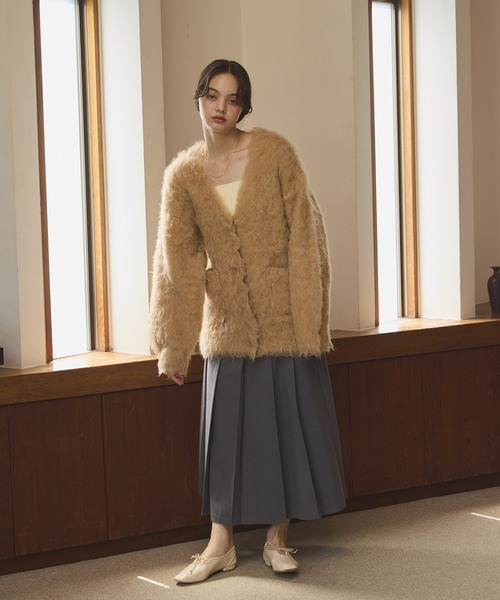 OLUN Shaggy knit cardigan/貴族式シャギーカーディガン Shaggy knit cardigan/貴族式シャギーカーディガン