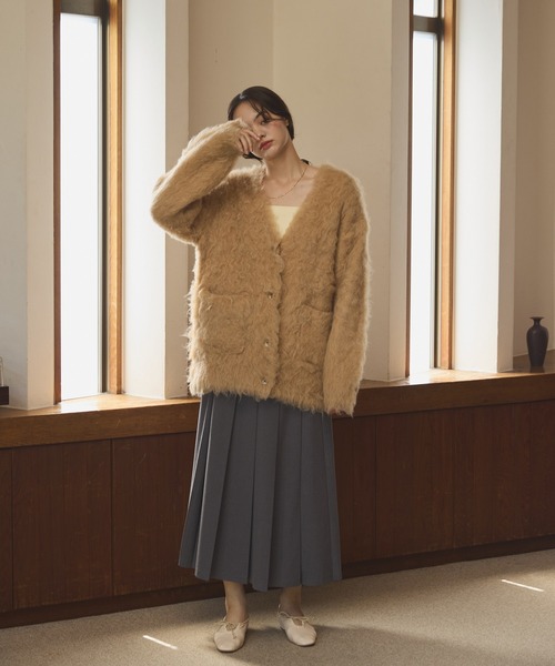 OLUN Shaggy knit cardigan/貴族式シャギーカーディガン Shaggy knit cardigan/貴族式シャギーカーディガン