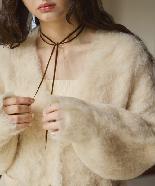 OLUN Shaggy knit cardigan/貴族式シャギーカーディガン OLUN（オルン）の「Shaggy knit cardigan/貴族式シャギー