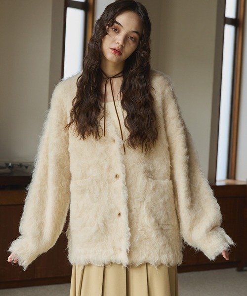 OLUN Shaggy knit cardigan/貴族式シャギーカーディガン Shaggy knit cardigan/貴族式シャギーカーディガン