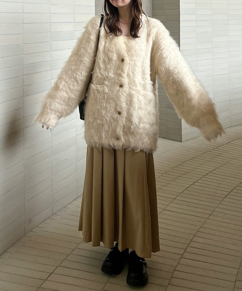 OLUN Shaggy knit cardigan/貴族式シャギーカーディガン OLUN（オルン）の「Shaggy knit cardigan/貴族式シャギー