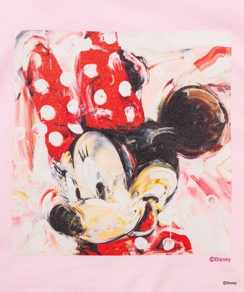 Disney（ディズニー）の「MINNIE MOUSE / CROPPED T-SHIRT（Tシャツ/カットソー・レディース・ピンク・S/M）」の4枚目の写真