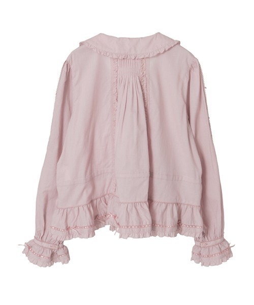 PINK HOUSE（ピンクハウス）の「ロゴ刺繍オーバーブラウス（シャツ/ブラウス・レディース・ブラック/ホワイト/ライトグリーン/ピンク/レッド・フリー）」の14枚目の写真