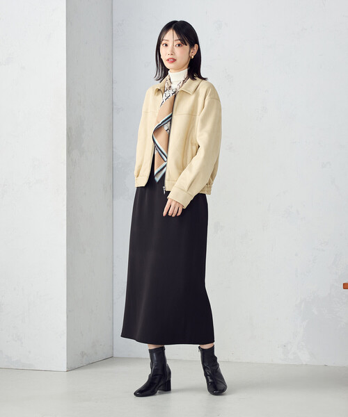 COMME CA ISM（コムサイズム）の「スエード調　ブルゾン（ブルゾン・レディース・ダークブラウン/ベージュ・LARGE/MEDIUM/SMALL/X-LARGE）」の12枚目の写真