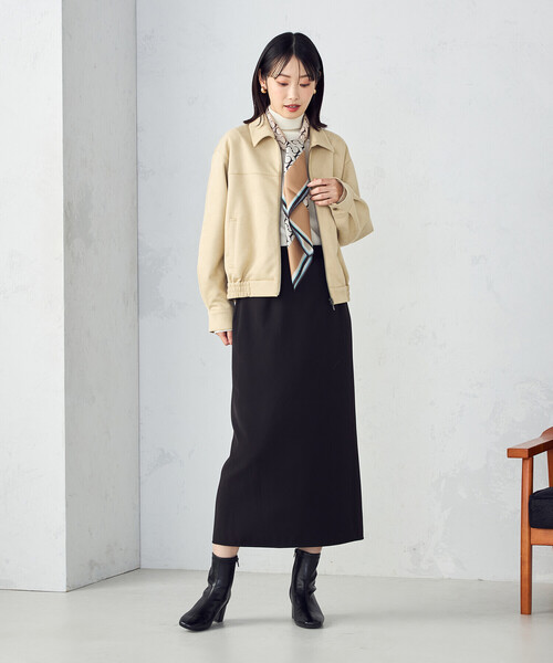 COMME CA ISM（コムサイズム）の「スエード調　ブルゾン（ブルゾン・レディース・ダークブラウン/ベージュ・LARGE/MEDIUM/SMALL/X-LARGE）」の11枚目の写真