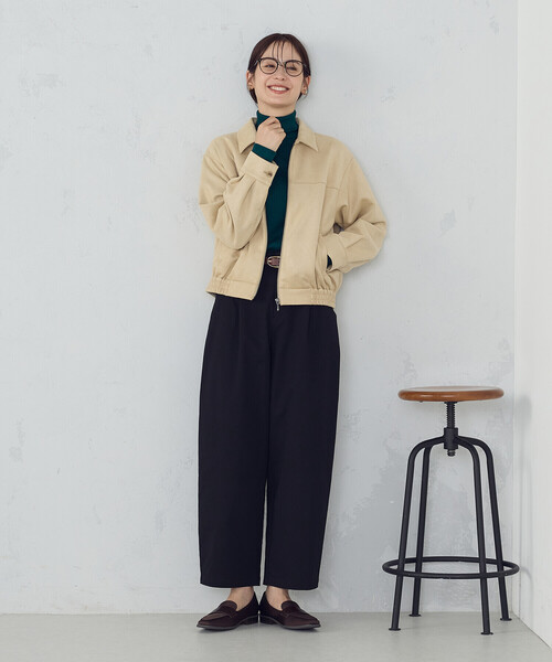 COMME CA ISM（コムサイズム）の「スエード調　ブルゾン（ブルゾン・レディース・ダークブラウン/ベージュ・LARGE/MEDIUM/SMALL/X-LARGE）」の17枚目の写真