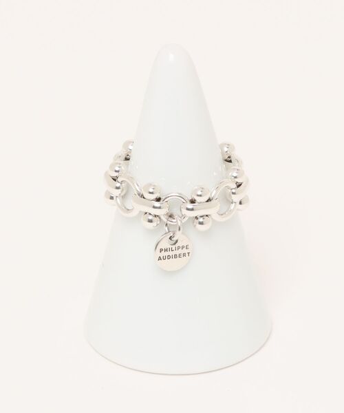 PHILIPPE AUDIBERT(フィリップ オーディベール)の「PHILIPPE AUDIBERT/フィリップオーディベール/Natika chain ring(リング・レディース・シルバー・F)」の1枚目の写真