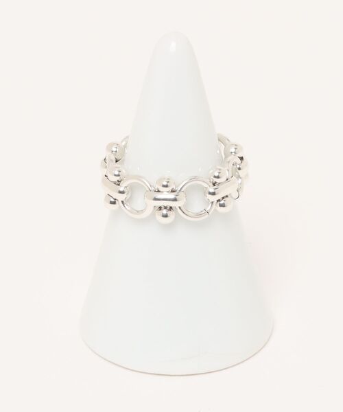 PHILIPPE AUDIBERT(フィリップ オーディベール)の「PHILIPPE AUDIBERT/フィリップオーディベール/Natika chain ring(リング・レディース・シルバー・F)」の2枚目の写真