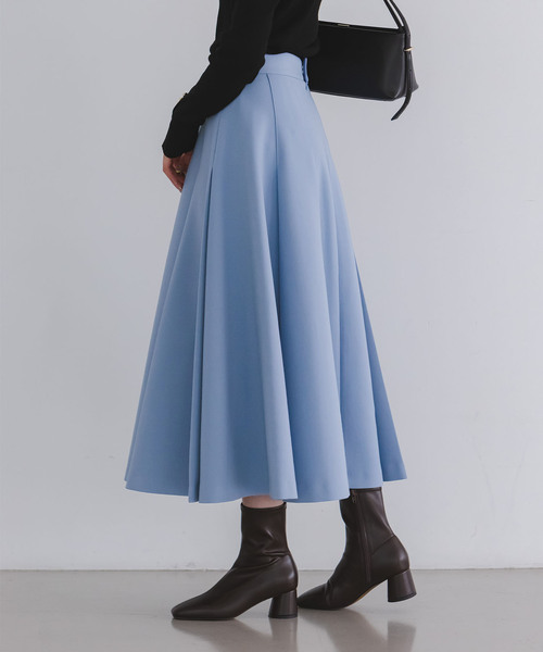 Noble（ノーブル）の「ダブルクロスタックスカート（スカート・レディース・ブラック/ブルー系その他・40/38/36）」の22枚目の写真