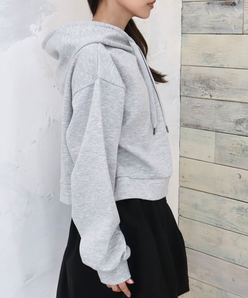 CECIL McBEE(セシルマクビー)の「ラインストーンロゴパーカー(パーカー・レディース・グレー/ブラック/アイボリー・LARGE/MEDIUM)」の8枚目の写真