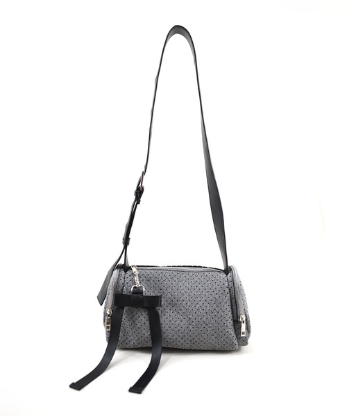 U（ユー）の「Moelleux モワルー ダブルポケットショルダーバッグ（ショルダーバッグ・レディース・ブラック/ピンク/グレー/シルバー・FREE）」の2枚目の写真