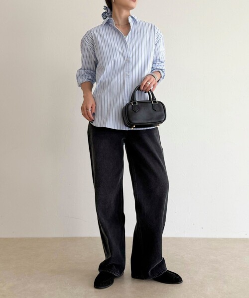 fredy emue(フレディエミュ)の「《WEB限定》ベーシックエンブロイダリーシャツ シュシュset(シャツ/ブラウス・レディース・ブルー系その他・38)」の13枚目の写真