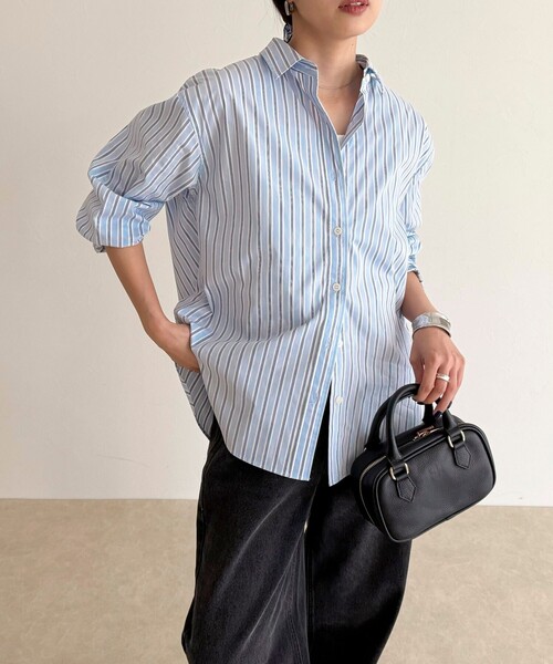 fredy emue(フレディエミュ)の「《WEB限定》ベーシックエンブロイダリーシャツ シュシュset(シャツ/ブラウス・レディース・ブルー系その他・38)」の19枚目の写真