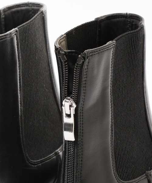 BAYFLOW(ベイフロー)の「バックZIPサイドゴアブーツ(ブーツ・レディース・ブラック/アイボリー・MEDIUM/LARGE)」の11枚目の写真