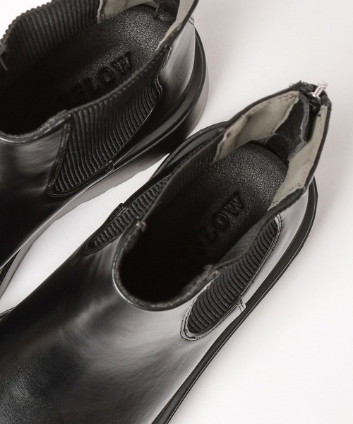 BAYFLOW(ベイフロー)の「バックZIPサイドゴアブーツ(ブーツ・レディース・ブラック/アイボリー・MEDIUM/LARGE)」の12枚目の写真