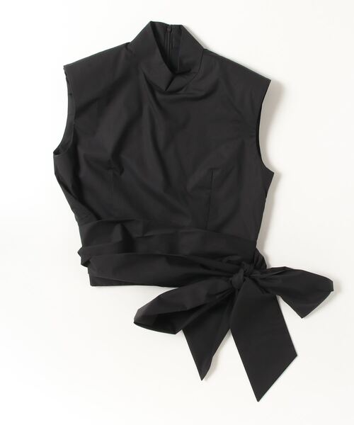 mikomori(ミコモリ)の「WAIST RIBBON BLOUSE(シャツ/ブラウス・レディース・ブラック/ホワイト・MEDIUM)」の16枚目の写真