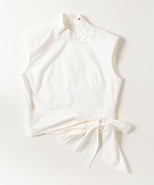 mikomori(ミコモリ)の「WAIST RIBBON BLOUSE(シャツ/ブラウス・レディース・ブラック/ホワイト・MEDIUM)」の17枚目の写真