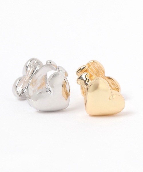 Heather（ヘザー）の「ハートイヤーカフ　596258（イヤーカフ・レディース・シルバー/ゴールド・ONE SIZE）」の4枚目の写真