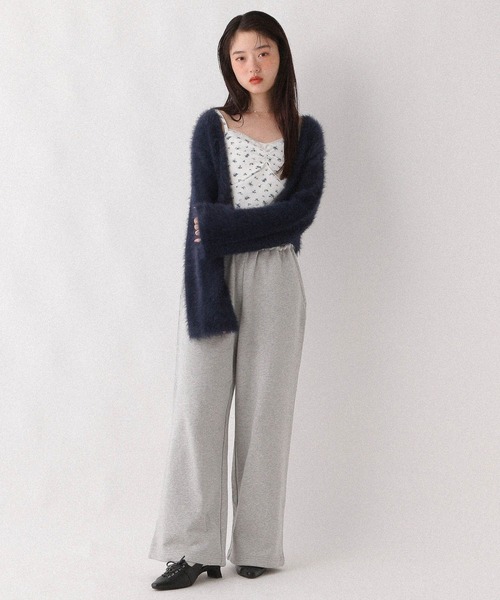 Heather（ヘザー）の「シャギーカーディガン/フラワ－キャミ2P　598457（アンサンブル・レディース・ネイビー/ピンク/アイボリー・FREE）」の21枚目の写真