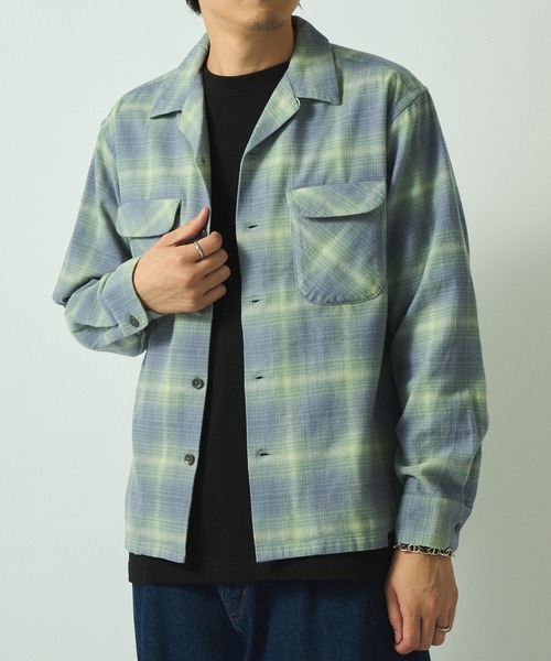 PENDLETON(ペンドルトン)の「【PENDLETON】オープンカラーシャツ 5475-1000(シャツ/ブラウス・メンズ・ピンク/サックスブルー/チャコールグレー/ブラウン・L/M/S)」の4枚目の写真
