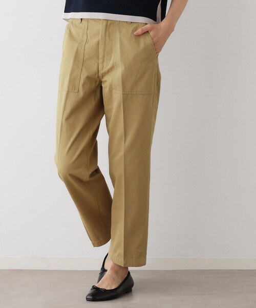 Dessin（デッサン）の「【洗える】パッチポケットワークパンツ（その他パンツ・レディース・カーキ/ベージュ・01/02/03）」の2枚目の写真