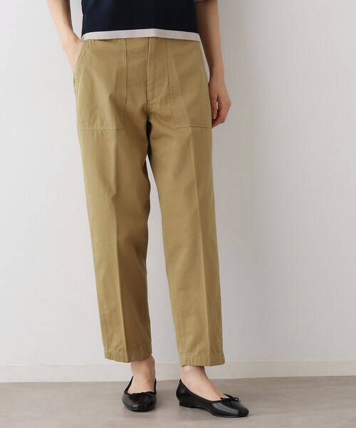 Dessin（デッサン）の「【洗える】パッチポケットワークパンツ（その他パンツ・レディース・カーキ/ベージュ・01/02/03）」の7枚目の写真