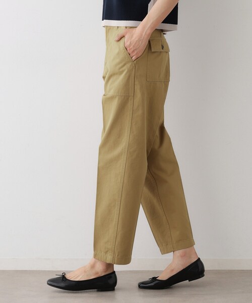Dessin（デッサン）の「【洗える】パッチポケットワークパンツ（その他パンツ・レディース・カーキ/ベージュ・01/02/03）」の8枚目の写真