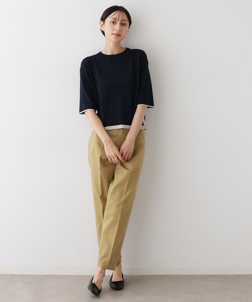 Dessin（デッサン）の「【洗える】パッチポケットワークパンツ（その他パンツ・レディース・カーキ/ベージュ・01/02/03）」の9枚目の写真