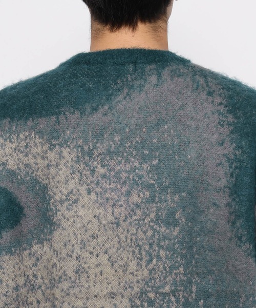 HARE（ハレ）の「モヘアガラニットプルオーバー(HARE)（ニット/セーター・メンズ・グレー/グリーン/パープル/ブラック・MEDIUM/SMALL）」の20枚目の写真