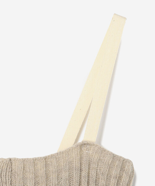 Bshop(ビショップ)の「LA FETICHE | ニットキャミソール WOMEN(ニット/セーター・レディース・ネイビー/オートミール・XS)」の5枚目の写真