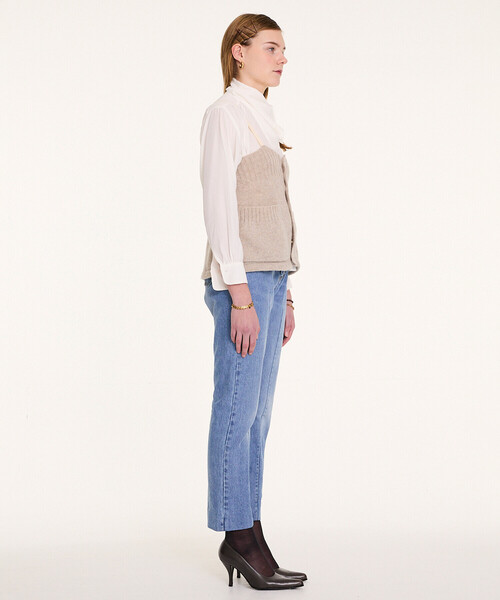 Bshop(ビショップ)の「LA FETICHE | ニットキャミソール WOMEN(ニット/セーター・レディース・ネイビー/オートミール・XS)」の14枚目の写真