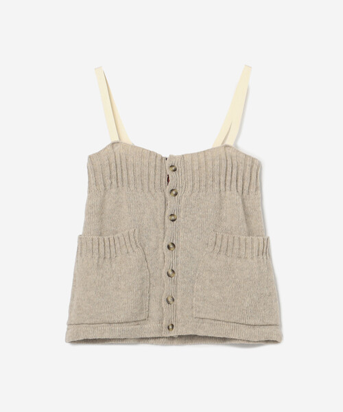 Bshop(ビショップ)の「LA FETICHE | ニットキャミソール WOMEN(ニット/セーター・レディース・ネイビー/オートミール・XS)」の16枚目の写真