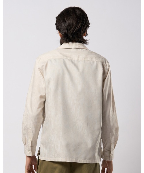 wjk(ダヴルジェイケイ)の「jacquard open collar shirt(シャツ/ブラウス・メンズ・アイボリー/ブラック・SMALL/MEDIUM/LARGE/X-LARGE)」の8枚目の写真