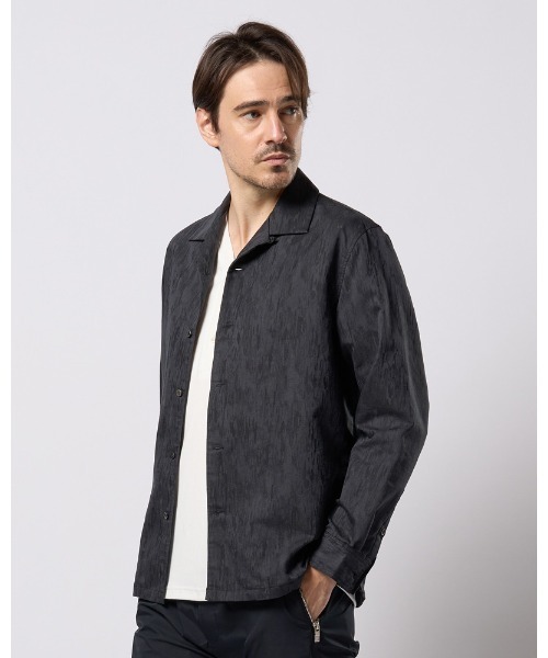 wjk(ダヴルジェイケイ)の「jacquard open collar shirt(シャツ/ブラウス・メンズ・アイボリー/ブラック・SMALL/MEDIUM/LARGE/X-LARGE)」の10枚目の写真