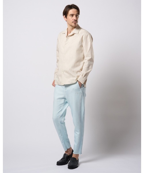 wjk(ダヴルジェイケイ)の「jacquard open collar shirt(シャツ/ブラウス・メンズ・アイボリー/ブラック・SMALL/MEDIUM/LARGE/X-LARGE)」の19枚目の写真