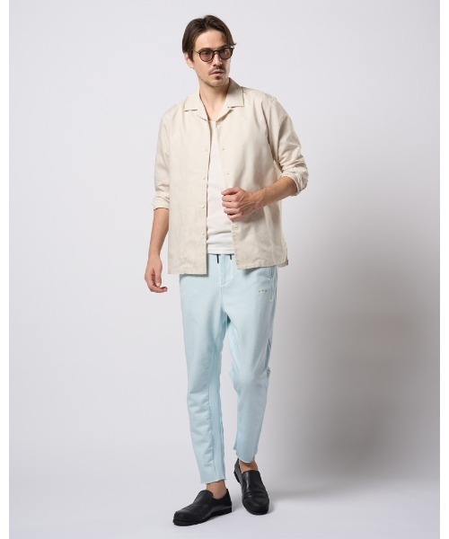 wjk(ダヴルジェイケイ)の「jacquard open collar shirt(シャツ/ブラウス・メンズ・アイボリー/ブラック・SMALL/MEDIUM/LARGE/X-LARGE)」の20枚目の写真