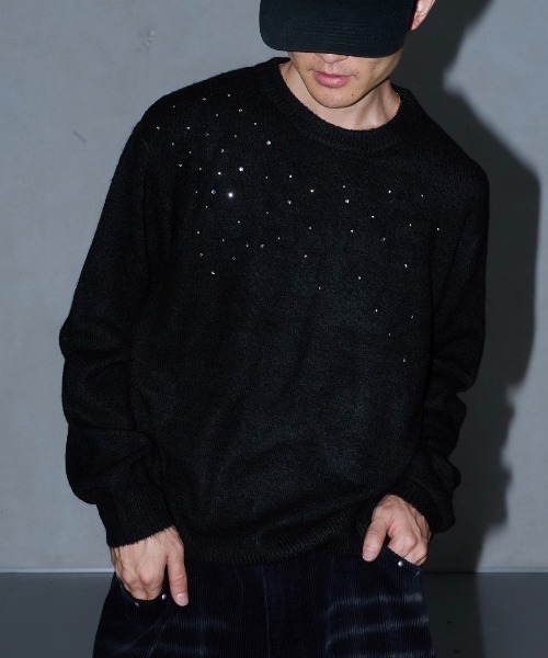 セール】ラインストーンニット（ニット/セーター）｜Perushu