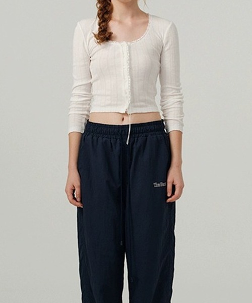 Chiina（チーナ）の「Chiina /ガーリーシアーカーディガン（カーディガン/ボレロ・レディース・オフホワイト/ブラック・FREE）」の7枚目の写真