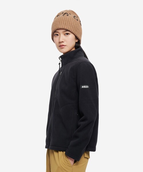 AIGLE（エーグル）の「防風 ポーラーテック ジップアップフリースブルゾン /Polartec Windblock T-KIT（スウェット・レディース・ホワイト/ブラック・36/38）」の21枚目の写真