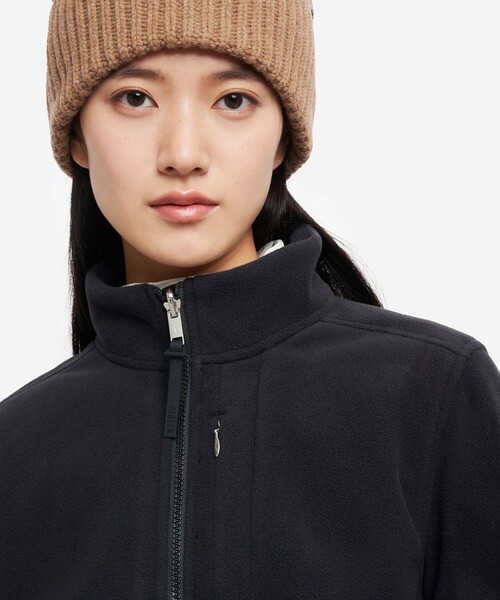 AIGLE（エーグル）の「防風 ポーラーテック ジップアップフリースブルゾン /Polartec Windblock T-KIT（スウェット・レディース・ホワイト/ブラック・36/38）」の22枚目の写真