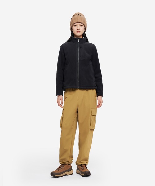 AIGLE（エーグル）の「防風 ポーラーテック ジップアップフリースブルゾン /Polartec Windblock T-KIT（スウェット・レディース・ホワイト/ブラック・36/38）」の3枚目の写真